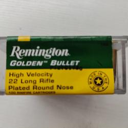 Balles 22LR Remington Golden Pointe Cuivre