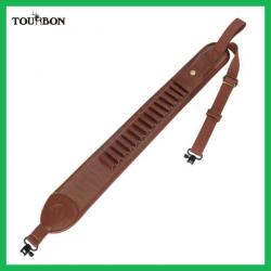 Tourbon Ceinture de fronde en toile porte-munitions, sangle d'épaule pivotante