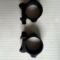 Colliers de Montage pour lunette Diamètre 30mm Rail Picatinny/Weaver