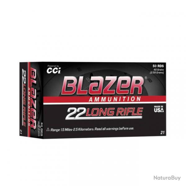 22Lr 40gr CCI Blazer lot de 7 boites de 50 munitions