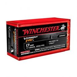 boite de 50 cartouches calibre 17 HMR, Winchester   Varmint HV polymer Tip, 17 grains