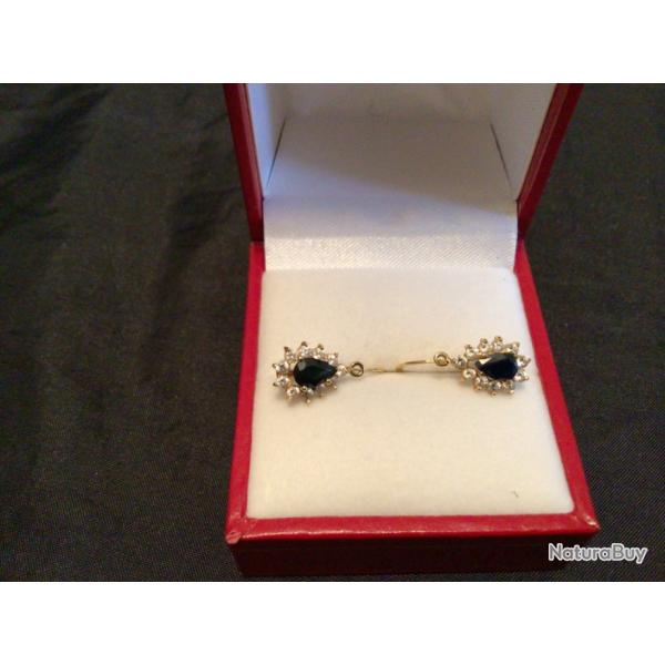 BOUCLES D OREILLES OR JAUNE 18cts