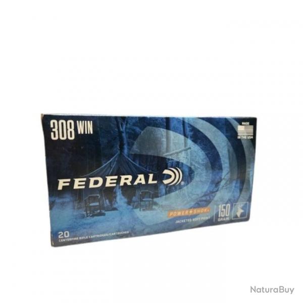 Munitions FEDERAL cal.308win power shok 150gr par 20