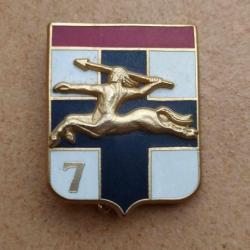 INSIGNE  ARMEE FRANCAISE 7 DIVISION LEGERE BLINDEE