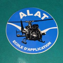 Autocollant sticker ALAT Aviation légère de l'Armée de terre ecole d'application helicoptere gazelle