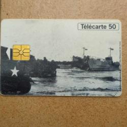 TELECARTE 50 ANS DU D-DAY 1944-1994 DEBARQUEMENT JUNO BEACH BERNIERES SUR MER 6 JUIN 1944