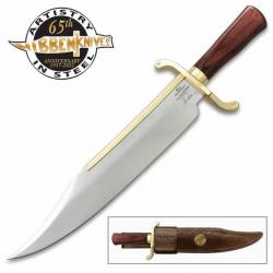 GH5121 Poignard Gil Hibben 65TH Anniversary Old West Bowie Lame Acier Inox Etui Cuir