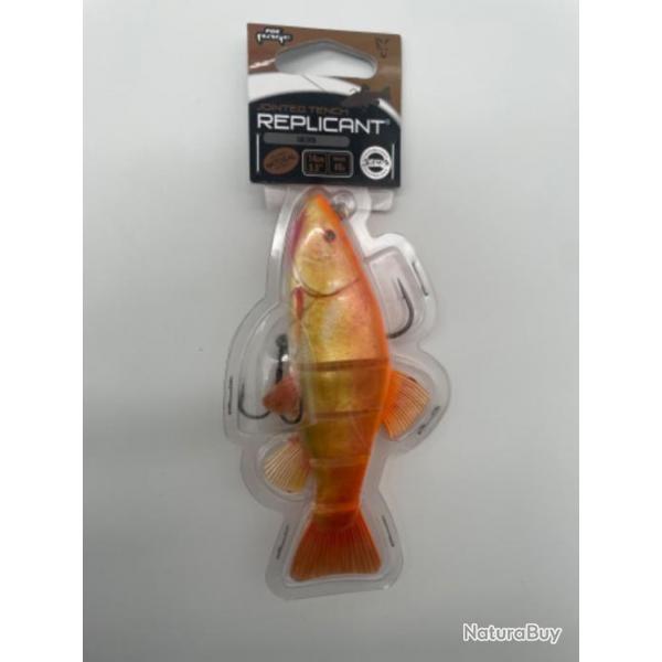 Leurre souple arm Fox rage replicant jointed tench golden 14cm