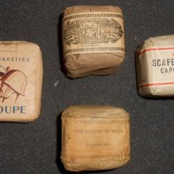 cigarettes  de troupe  militaire  + 3 paquets tabac scaferlati caporal non ouverts