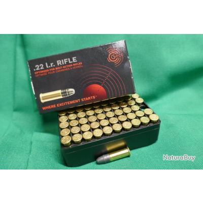 Boite de 50 cartouches 22LR 40 gr GECO pour carabine a verrou ...