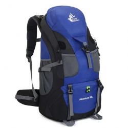 Sac à dos étanche pour randonnée et Camping 50l Bleu