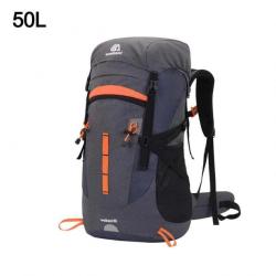 sac à dos randonnée armée escalade sacs Trekking alpinisme GRIS 50L