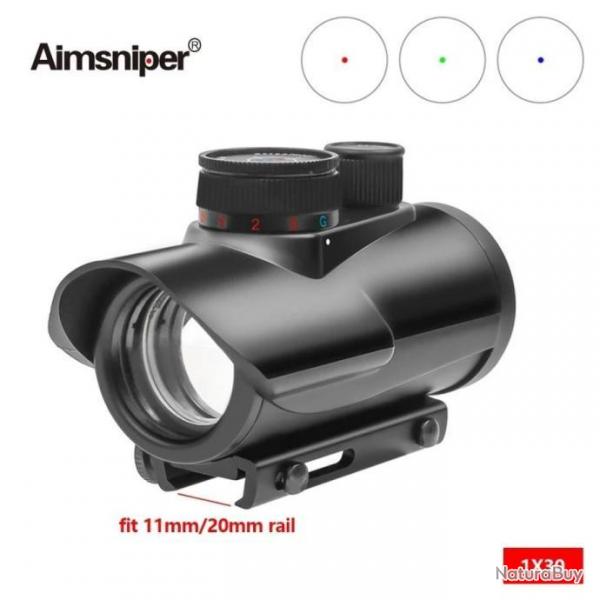 AimSniper Viseur Point Rouge 1x30 RGB