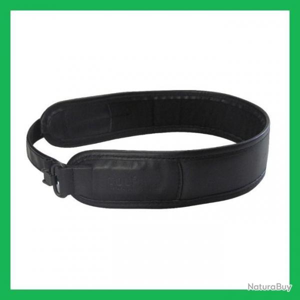 Tourbon Ceinture en cuir vritable noir avec merillons 2 cartouches rondes