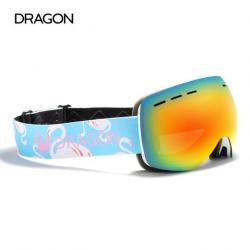 Lunettes de Ski UV400, Protection Anti-buée, grand masque de Ski