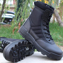 bottes tactiques  imperméable randonnée  anti-dérapant  noire