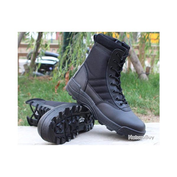 bottes tactiques  impermable randonne  anti-drapant  noire