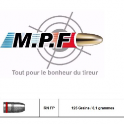 Ogives MPF plomb graissée. 8 MM RNFP 125Gr Ø323". projectiles par 750. super offre du moment