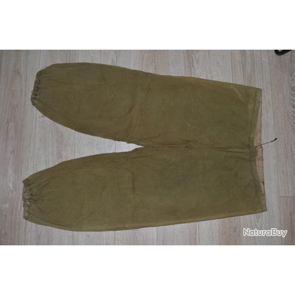 Pantalon de Pont Marine Anglaise GB British WW2 Pantalon Caoutchouc Equipement (15)