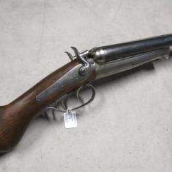 Fusil HUSQVARNA modèle 1877 Cal 12 à chiens, mise à prix 1 euro sans prix de réserve!!!