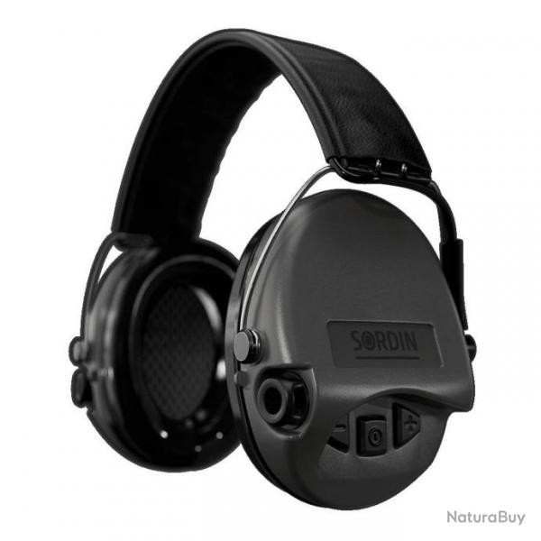 Casque actif SUPREME PRO NOIR - SORDIN + Coussinets