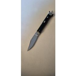 Rare Couteau automatique ancien chasseur Virginia inox et Patent italy