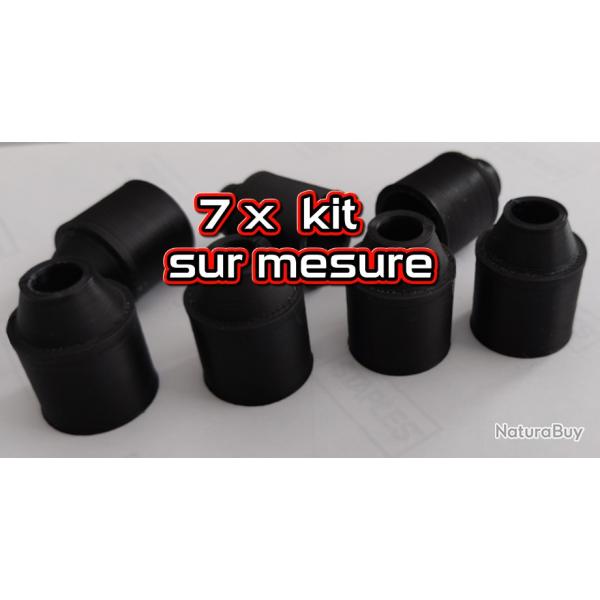 bafle chicane sur mesure (kit de 7 pieces) pour silencieux PCP airgun