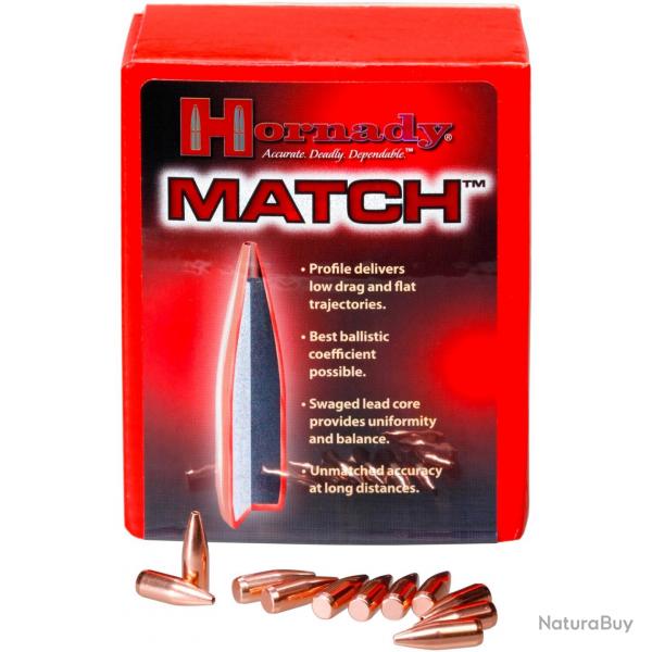 .308 10,9g/168grs. BTHP Match (Modle: 500 pices, Calibre: .308 (7,62 mm))