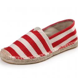 ESPADRILLE, ultra souple et confortable coloris : stripe red