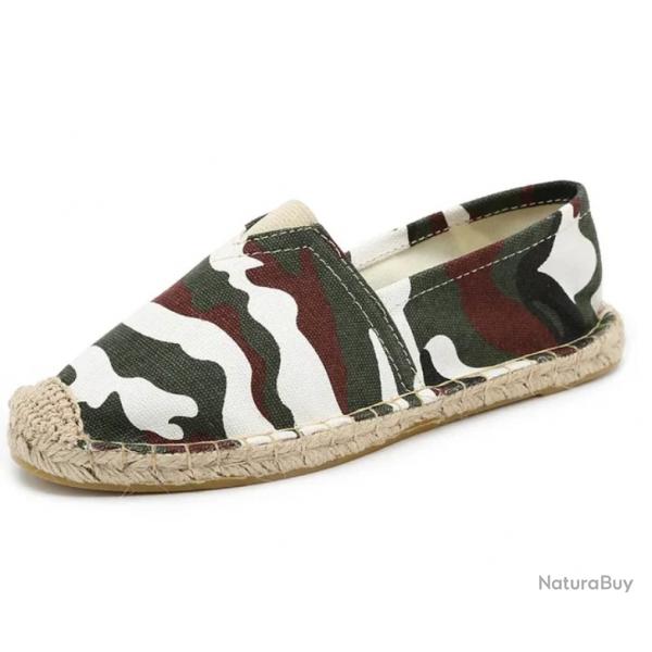 ESPADRILLE, ultra souple et confortable coloris : camo