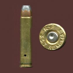 .357 MAXIMUM - marquage : R°P 357 REM MAX - balle cuivre pointe plomb creuse  - étui laiton