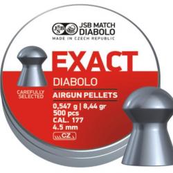 PlombS JSB Diabolo EXACT Cal.4,52 0.547g 8.44gr  par 2500 (5 boites de 500)