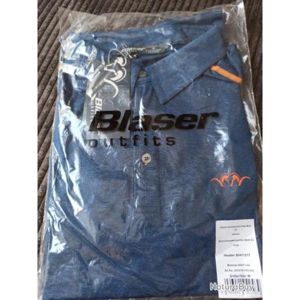 Polo Blaser bleu : men's comptition