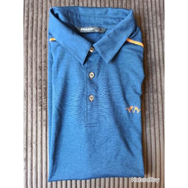 Polo Blaser bleu : herren men's comptition