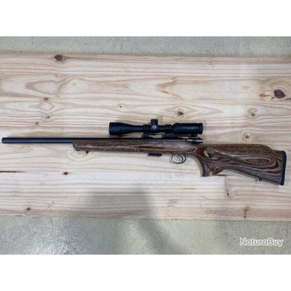 Carabine CZ 455 thumbhole 17 HMR + Lunette HAWKE 3-9x40