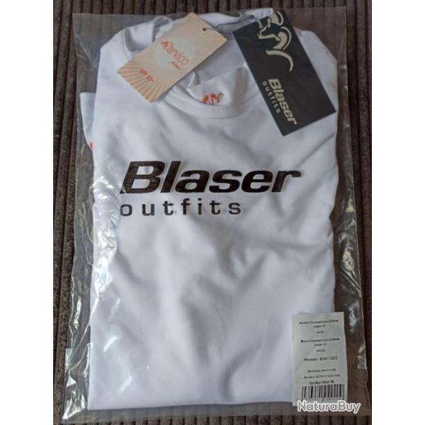 Blaser Herren comptition base layer white