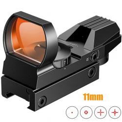 AirsoftPeak Viseur Point Rouge 4 Réticules 11MM Paiement en 3 ou 4 fois - LIVRAISON GRATUITE !!!