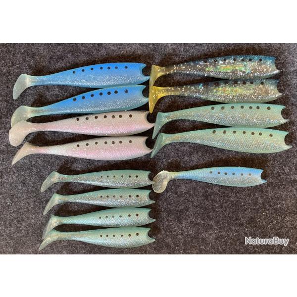 Lot de 13 Leurres Souple Madness Madshad II 13 cm & 10 cm