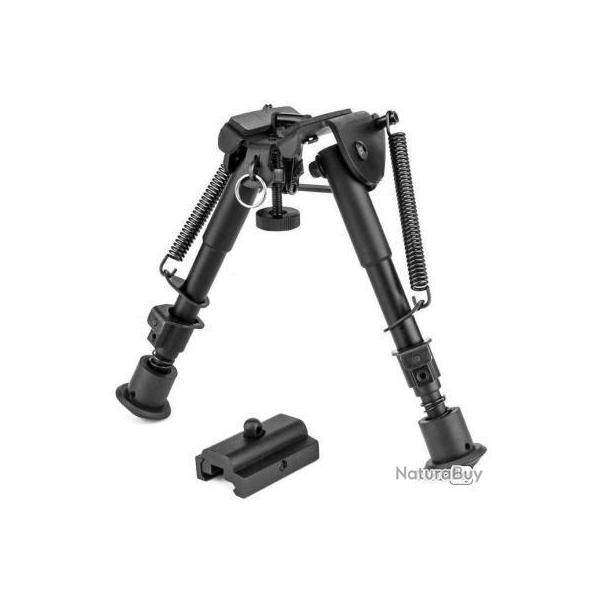 Bipieds de Fusil 6"-9" Ajustable Pliant ALUMINIUM