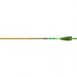 Flèche Crestée Vintage 0,005 pouce avec plumes Black Eagle 500 x 6 Green/Jaune
