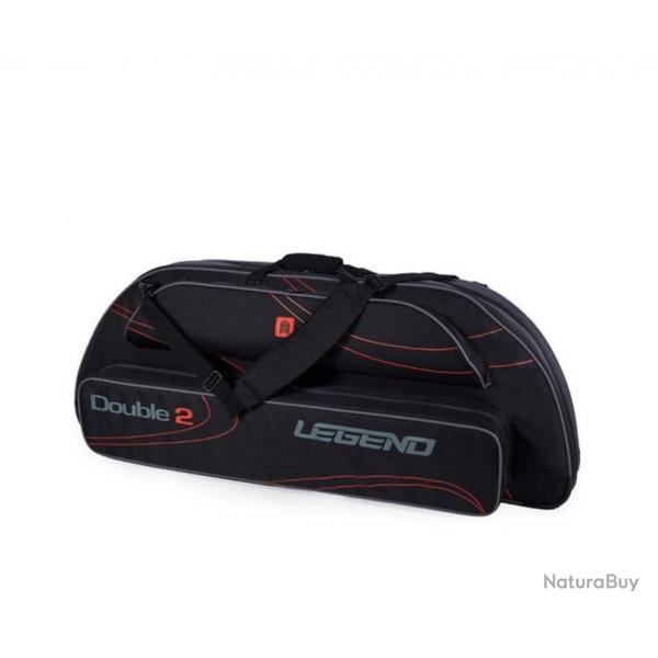 Housse compound Legend Archery souple DoubleTwo Black/red