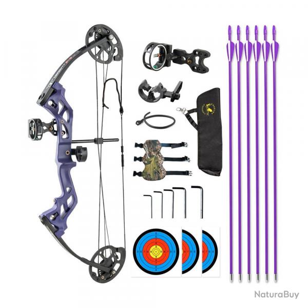 Arc à poulies Topoint M3 RH Purple 26" 10-30 lbs 17 - 27 in