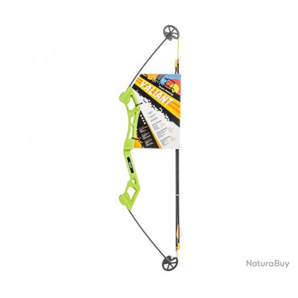 Kit arc junior Bear Archery Valiant Fluor green