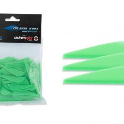 Lot de 100 plumes Avalon pour flèche Hybrid Vert