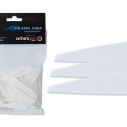 Lot de 100 plumes Avalon pour flèche Hybrid Blanc