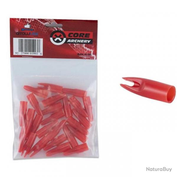 25 Encoches Recreation pour flches 7 mm Rouge