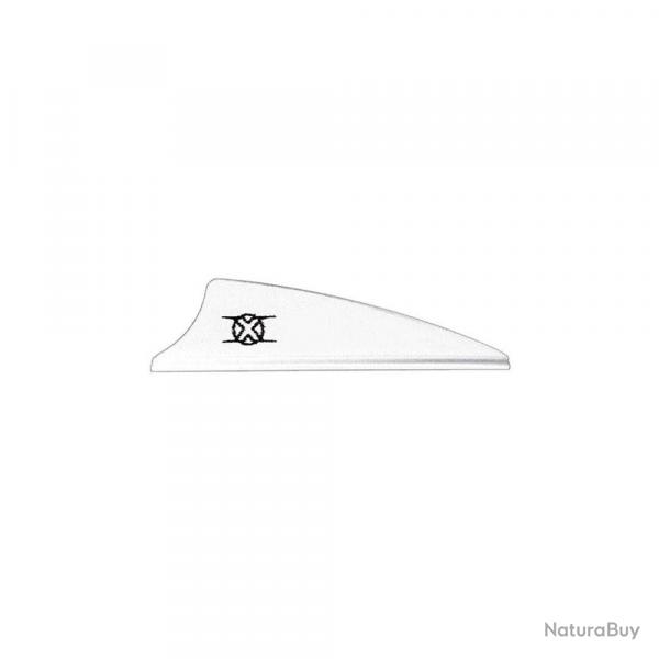 Plumes Bohning X-Vane 3 pouces Blanc x100 Shield