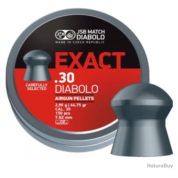 PLOMBS JSB CAL.30 DIABOLO EXACT 2.90G 44.75GR PAR 150