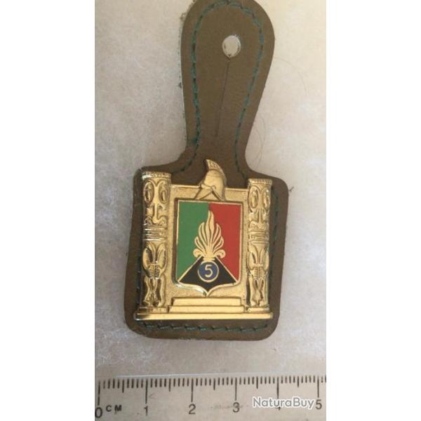 INSIGNE LEGION TRANGRE - 5me RGIMENT TRANGER Drago 1991 avec cuir