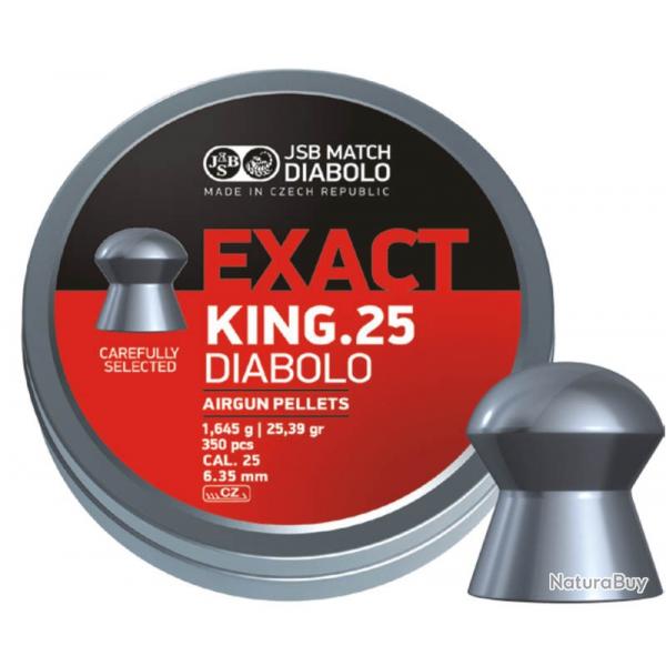 PLOMBS JSB EXACT KING cal.6.35 1.645G 25.39GR par 750 (5 boites de 150)